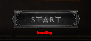 The launcher updating on first run.